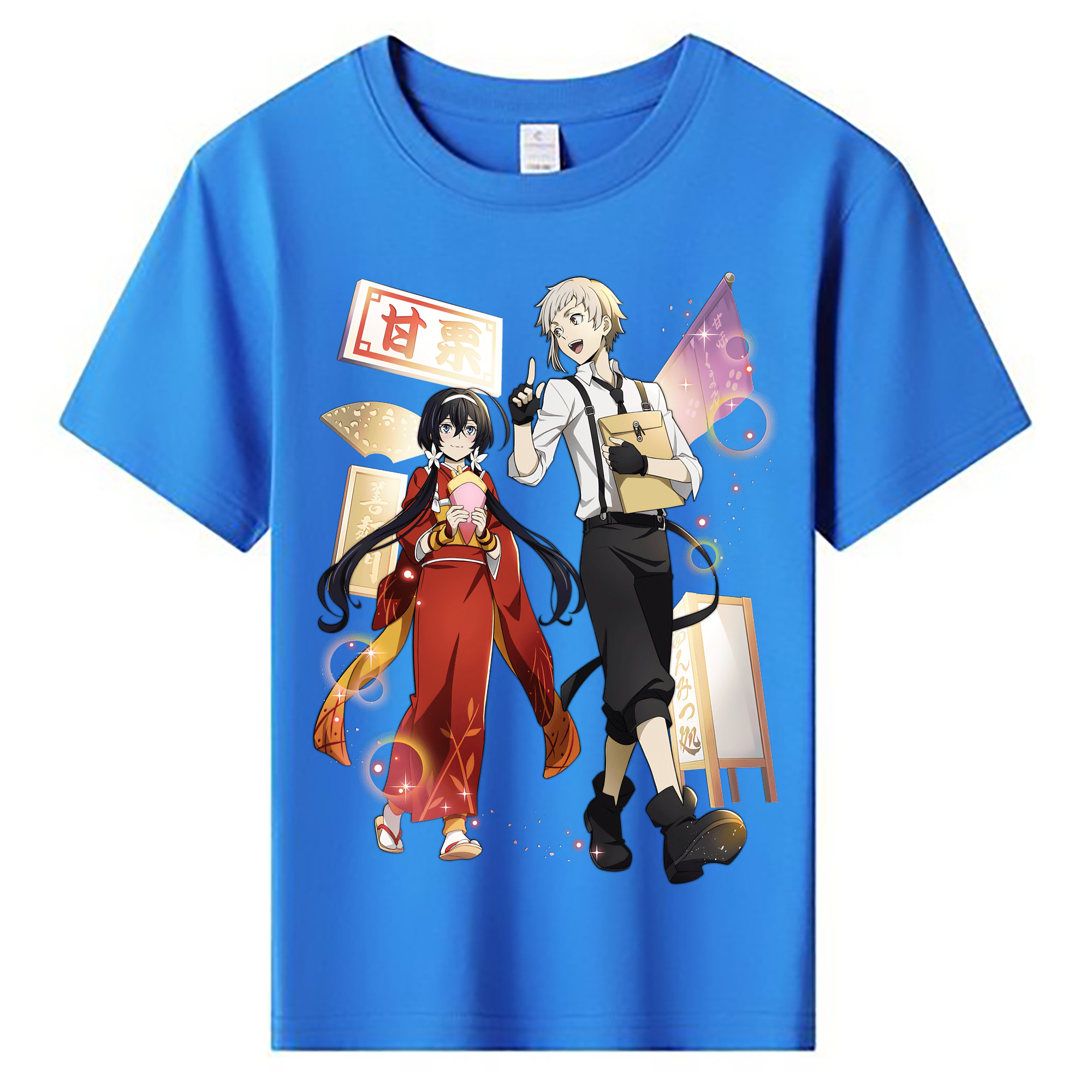 （画像用） 文豪ストレイドッグス Bungo Stray Dogs 綿100％キッズTシャツ（フロントプリント）